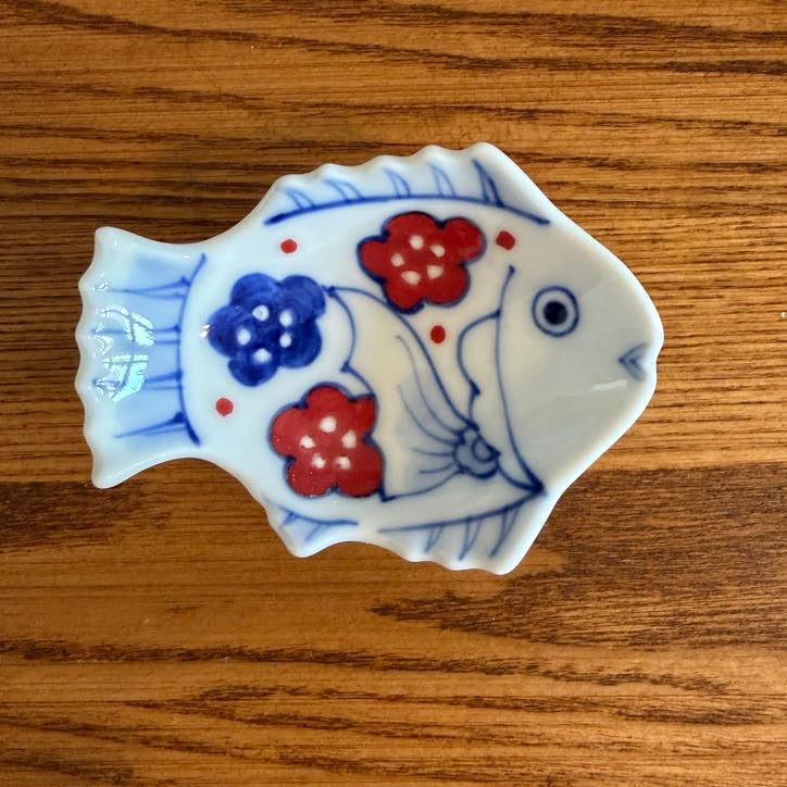 Medetai Ume Red Plate