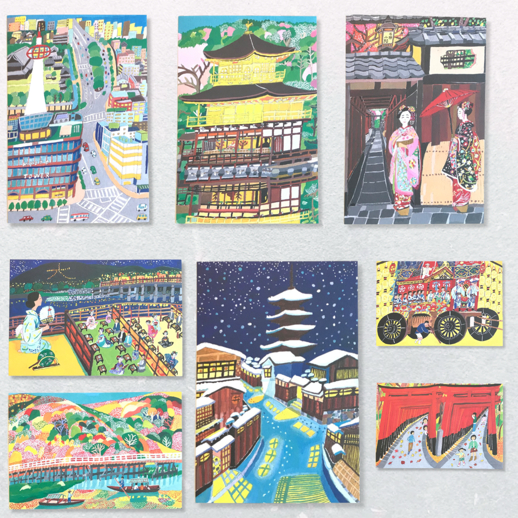 Postcard Set – Charming Corners of Kyoto by Ai Okino