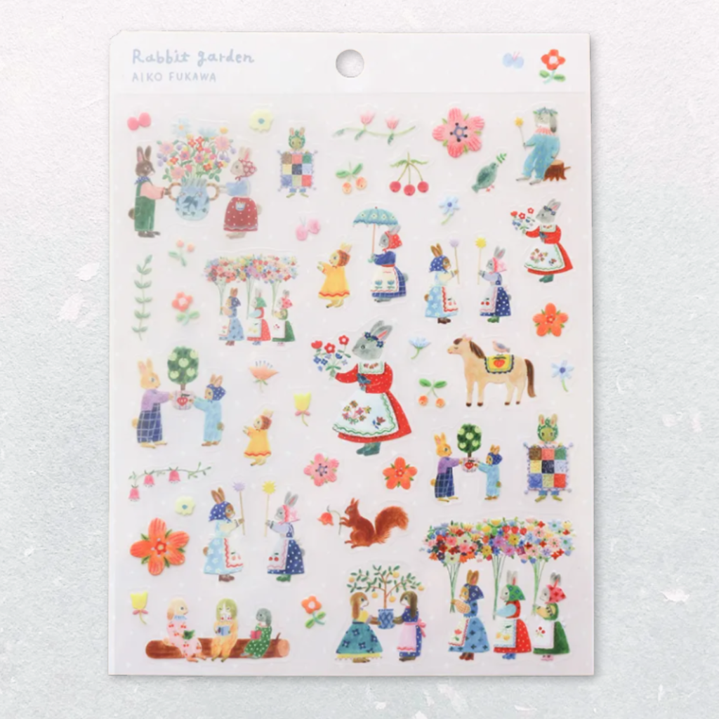 Stickers – Rabbit Garden by Aiko Fukawa