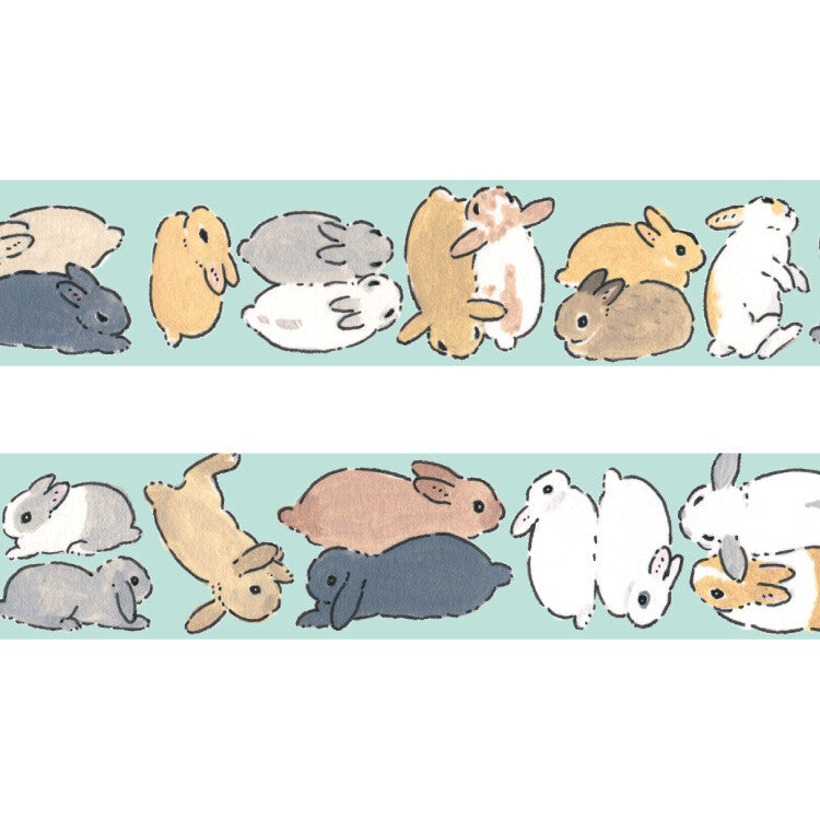 Taśma washi – Królik Usagi Tanpopo by Schinako Moriyama