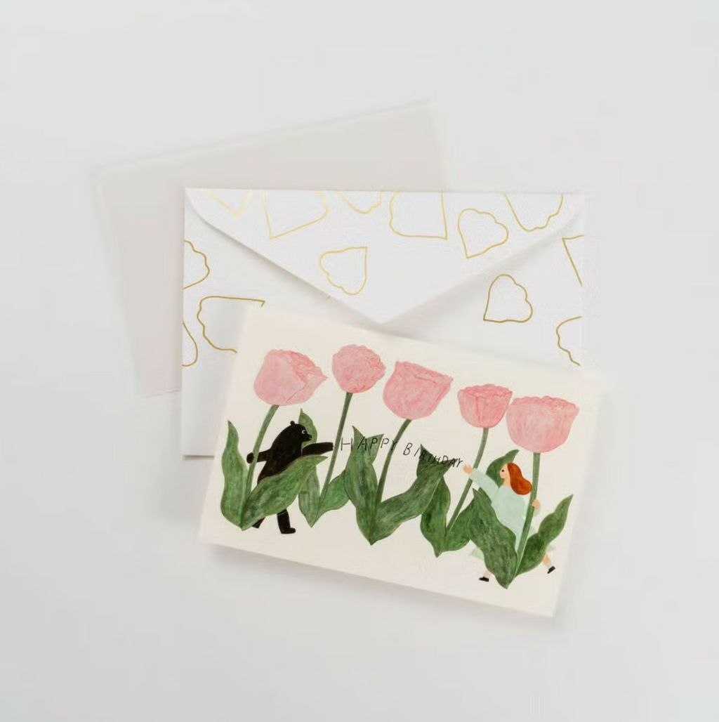 Birthday Card – Tulips by Necktie