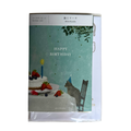 Birthday card – Cat and Cake by Akira Kusaka