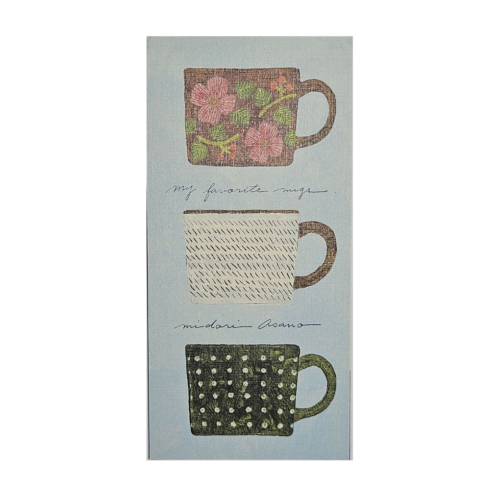 Papier listowy – My Favorite Mugs by Midori Asano
