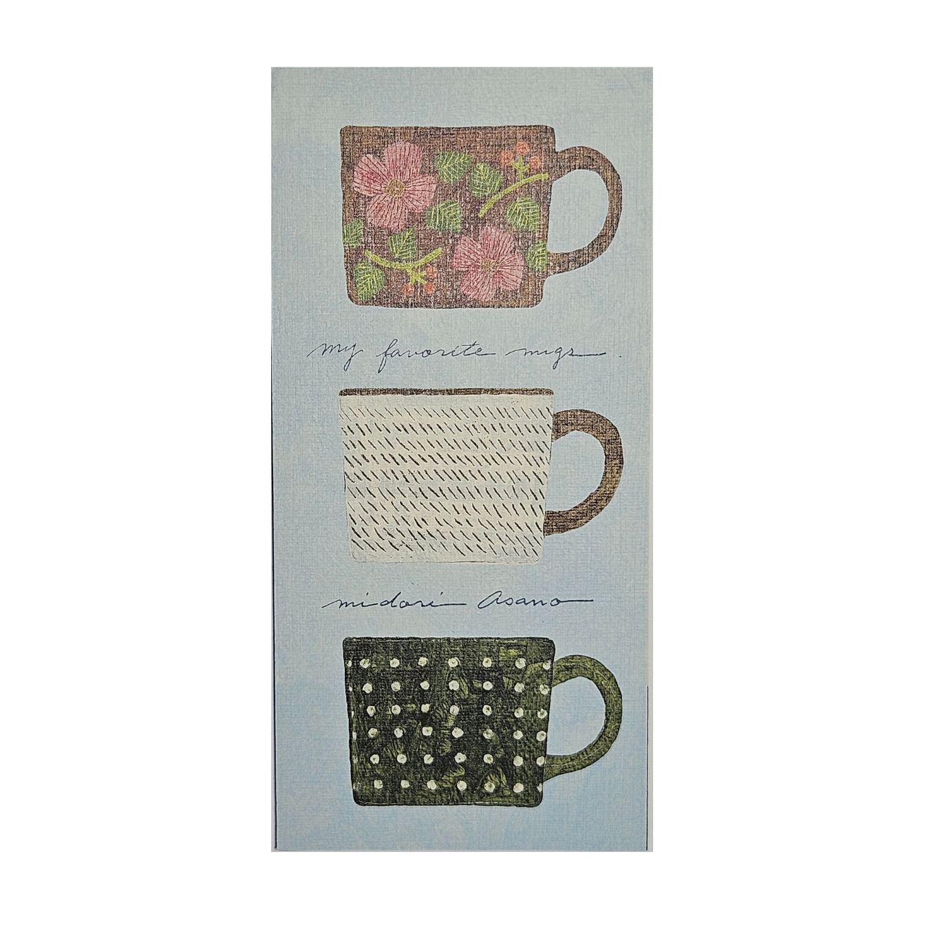 Papier listowy – My Favorite Mugs by Midori Asano