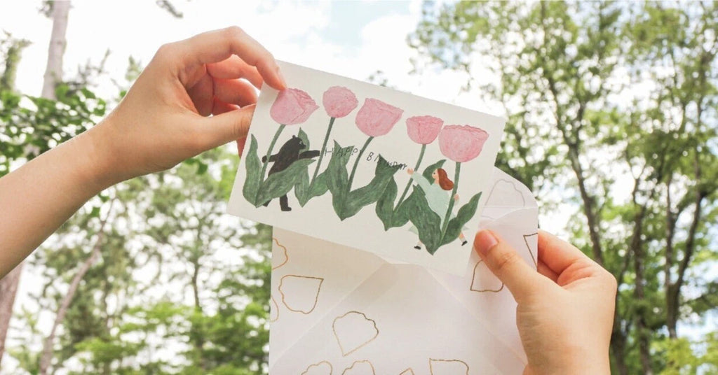 Birthday Card – Tulips by Necktie